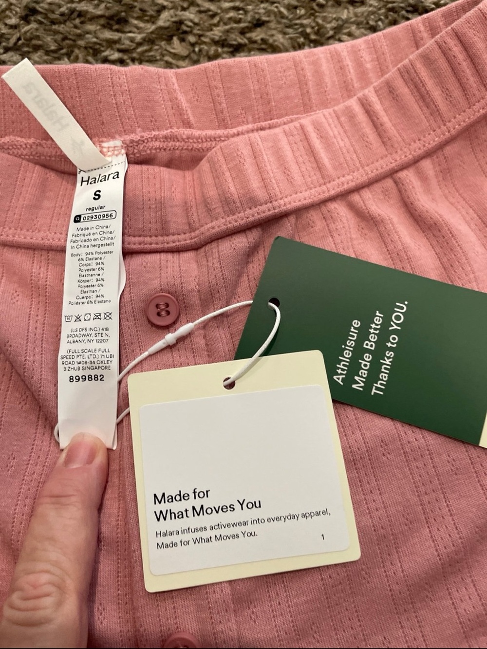 Halara NWT pink wide leg lounge, pants women’s size medium regular - Picture 2 of 4